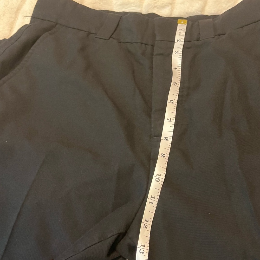 All Saints 30 Black Pleated Crop Wide Leg Taper Fit Office Preppy City Pants - Picture 4 of 11